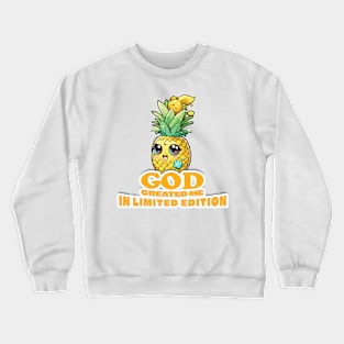 funny cute ananas themed graphic design ironpalette Crewneck Sweatshirt